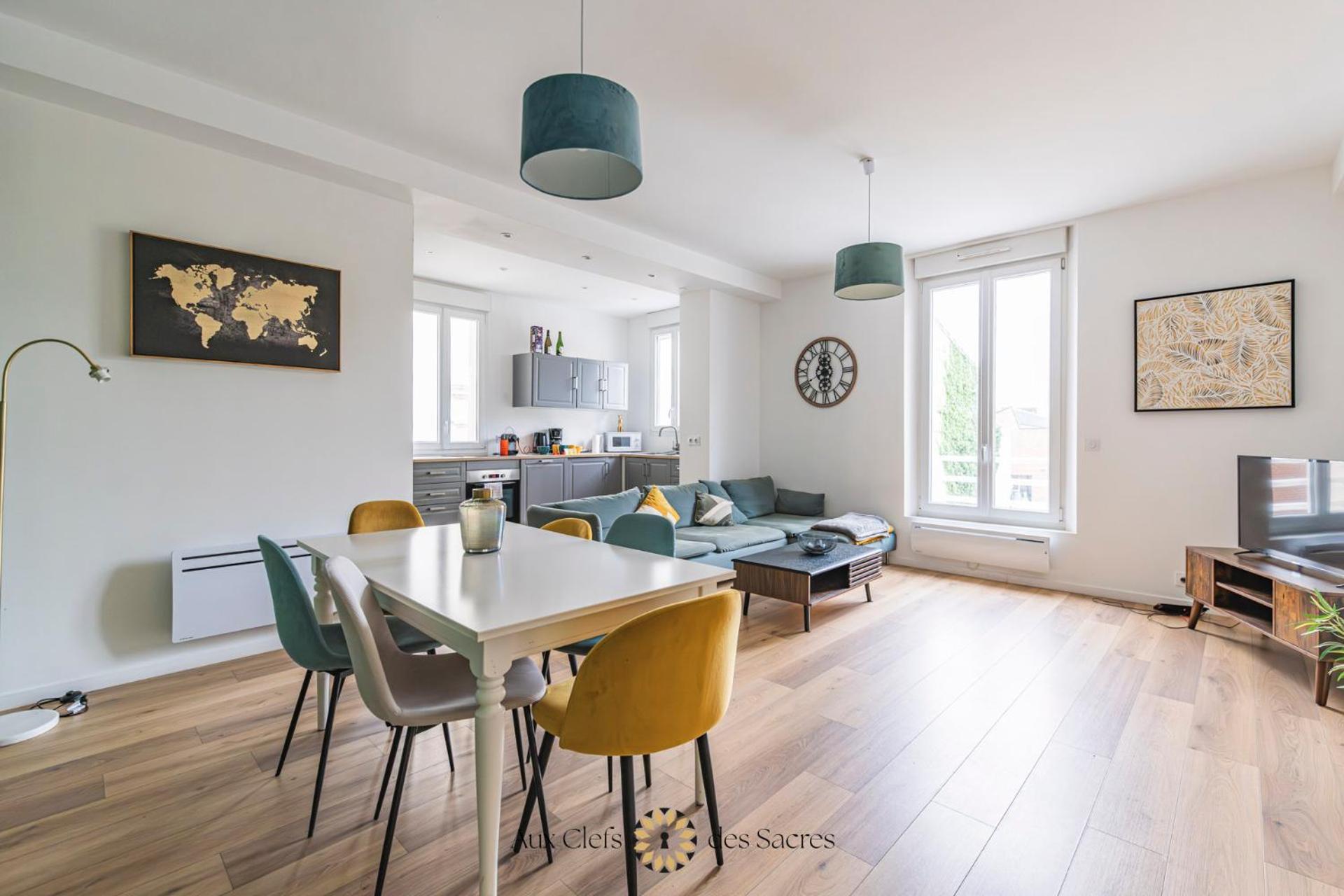 Ponsardin #55 Spacieux Appartement 3 Ch 6 Couchages Реймс Экстерьер фото